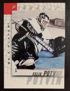 1997 - 1998 Pinnacle Felix Potvin Be A Player #4 Hockey Card