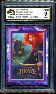 2023 Kakawow Cosmos Disney 100 All-Stars Posters #45 Brave 206/288 CGA 9 - Picture 1 of 3