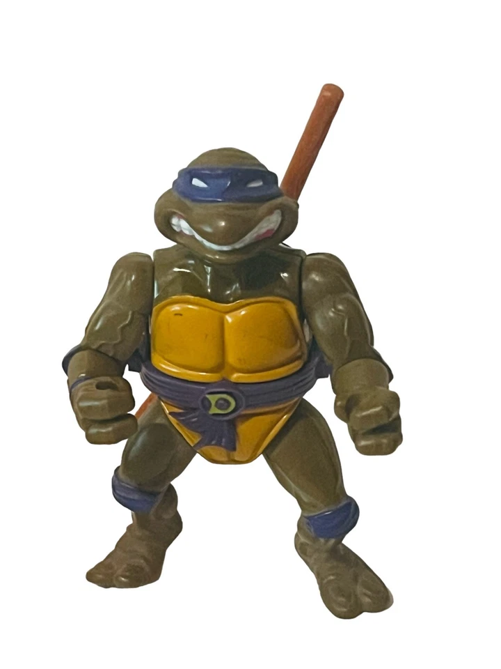 Figura Tortuga Ninja Adolescente Mutante TMNT De Colección Playmates Donatello 1988 Bo Staff Foto 1 de 4