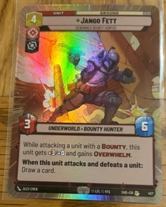 STAR WARS ILIMITADO SOMBRAS DE LA GALAXIA LÁMINA HIPERESPACIO RARO JANGO FETT - Imagen 1 de 1