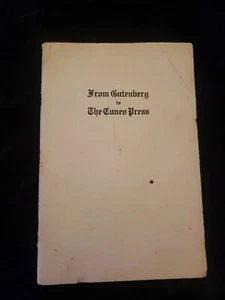 from gutenberg to the cuneo press - otto maurice forkert 1933 - Picture 1 of 5