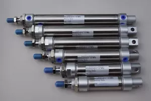 Pneumatikzylinder Doppeltwirkend Kolben 25mm Hub 25-500mm Edelstahl Endschalter - Bild 1 von 20