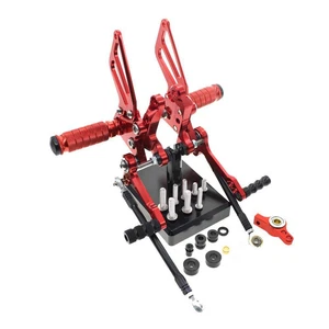 FXCNC Adjustable Rearsets Footrest Rear Set Foot Pegs For Ducati 1098 848 1198 - Picture 1 of 7
