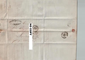 17/01/1853 Document  Marcophilie TOULOUSE CARCASSONNE - Imagen 1 de 2