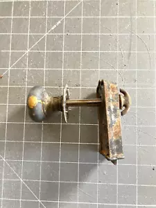 Vintage Small Lock Set With Brass Door Knob and Closet Knob - Picture 1 of 7