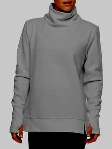 AVIA Womens S, L,XL Relaxed Fit Long Sleeve Thumb Hole Warm Herringbone Pullover - Picture 1 of 10