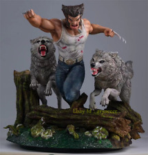 Private Custom X-Men Series 1/4 Logan and Wolves Limited Figure Statue In Stock