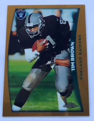 1998 Topps Chrome Tim Brown # 132  - Image 1 of 2