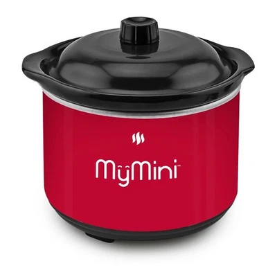 Olla para sumergir fondue de chocolate MyMini de 20 oz, 40 vatios, cerámica antiadherente, roja Foto 1 de 4