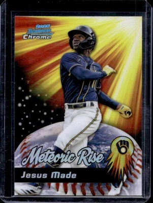2025 Bowman Chrome Jesus Made Meteoric Rise #MR-3 Brewers - Image 1 of 2