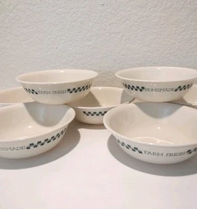 7 Corelle FARM FRESH 6" Cereal /Soup Bowls Apple Collection Ceramic Bowl Set - Picture 1 of 12
