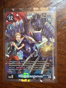 Digimon Card Game Miragegaogamon BT11-033 SR Dimensional Phase NM - Picture 1 of 2