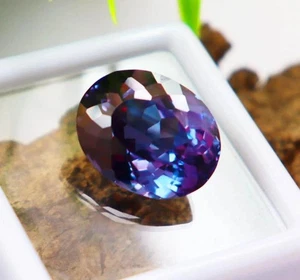 10.05 Ct+ Natural CERTIFIED Alexandrite Color Change Oval Cut Loose Gemstone - Picture 1 of 6