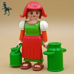 Playmobil Figur Frau Milchvieh-Bäuerin-Bauernhof Ranch-Viktorianisch-Western - Bild 1 von 2