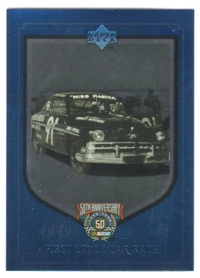 1998 Upper Deck FIRST RACE 1949 50th Anniversary blue foil insert card #AN3 - Image 1 of 2