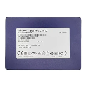 Micron (MTFDDAK480TCB) 480GB 5100 PRO (SFF 2.5in) SATA-III 6G SSD - Picture 1 of 3