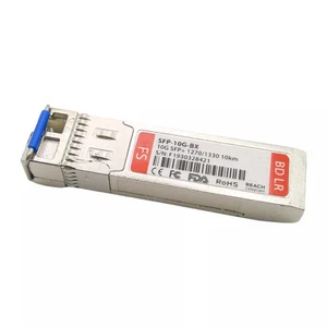 FibreStore SFP-10G-BX 10Gbps SMF BX10-U LC SFP+ 10km 1270/1330nm Mini GBIC - Bild 1 von 3