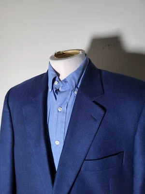 Blazer chaqueta abrigo deportivo 44R Jack Victor 100 % sarga cachemir azul marino claro Foto 1 de 4