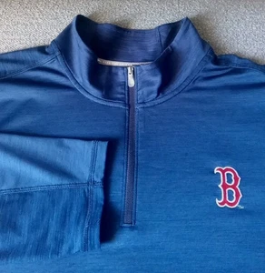 Tommy Bahama Island Zone 1/4 Zip Men's 2XL Boston Red Sox Performance Pullover - Picture 1 of 12