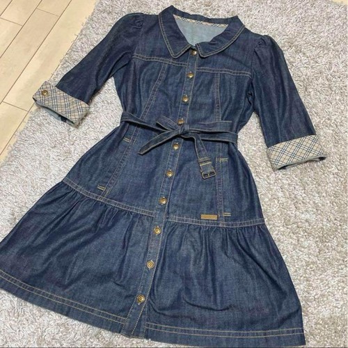 Abito Burberry Denim Selford Foxy Lanban usatonte eleg log contoni