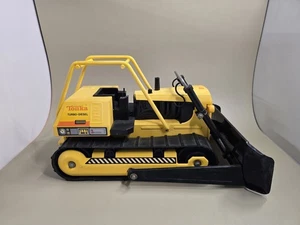 Vintage 1980's Mighty Tonka Turbo Diesel Bulldozer - T-9 - 17" Long - #3907 - Picture 1 of 15