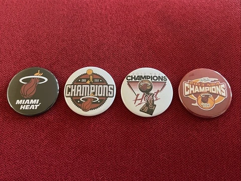Miami Heat NBA Finals Champions 4 x 1.75" fridge magnets Cover
