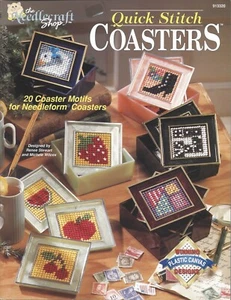 Quick Stitch Coasters ~ The Needlecraft Shop - 20 Plastic Canvas Patterns - Picture 1 of 2