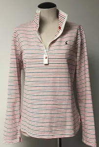 ROPA JOULES GRAN BRITÁNICA SUDADERA A RAYAS 1/4 CON CREMALLERA CUELLO NEHRU 12 - Imagen 1 de 9