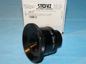 Storz light source adapter f connecting Zeiss or Stryker fiber light cables 487Z - Picture 1 of 3
