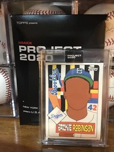 Topps Project 2020 #176 Jackie Robinson by Fucci mit Box Brooklyn Dodgers PR 3253 - Bild 1 von 3