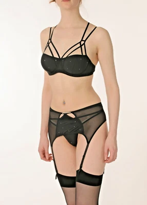 Sujetador Balconette Marlies Dekkers Classics Negro "Correas" 65317 U/W Preformado  Foto 1 de 4