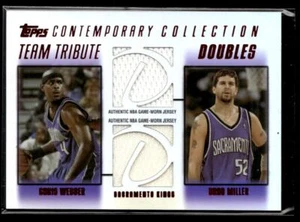 2003-04 Topps Contemporary Collection Chris Webber Brad Miller Red /50 HS - Picture 1 of 2