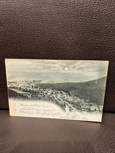 postal saludo resina ocre usada 1899 - Imagen 1 de 2