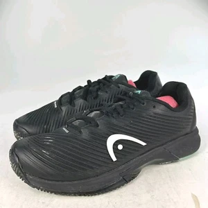 HEAD REVOLT PRO 4.0 TENNIS/PICKLEBALL SHOES US 9.5 BLACK/TEAL Athletic Sneakers - Picture 1 of 10