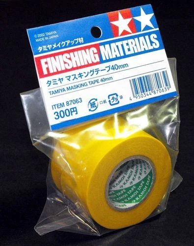 Tamiya 87063 40mm Width Masking Tape (18m Long) Paint Spray Craft Tool - Image 1 of 1