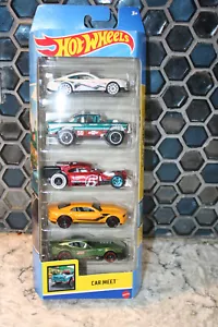 Hot Wheels 2023 CAR MEET SET 5 Mustang CAMARO ARISTO RAT BEL AIR MUSCLE MATTEL - Picture 1 of 10