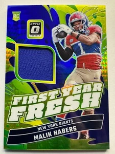 MALIK NABERS 2024 Óptica #FYF-MNS Primer Año Fresco AZUL HYPER PRIZM Novato Gigantes - Imagen 1 de 3