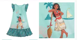 Size 4 Girls Moana Delux Nightgown NIP Disney Store - Picture 1 of 1