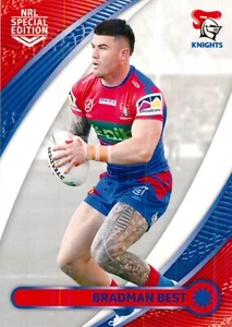 2024 Newcastle Knights NRL TLA Special Edition Card - Bradman Best - Picture 1 of 3