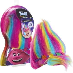 Peluca Trolls World Tour Troll-rific amapola con pelo arco iris, de Just Play - Imagen 1 de 6