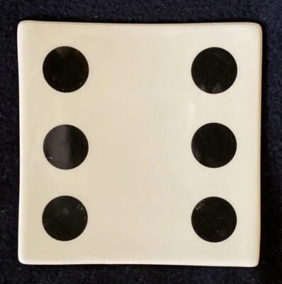 De Colección Restauración Hardware DOMINOES Sushi Aperitivo Plato Repuesto 5 1/4" Foto 1 de 4