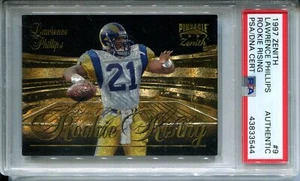1997 Zenith Rookie Rising Lawrence Phillips PSA Authentic AUTO Signed Autograph - Picture 1 of 2