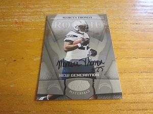 Marcus Thomas Signed 2008 Leaf Certified Materials #182 #'d 359/499 ROOKIE Card - Picture 1 of 2