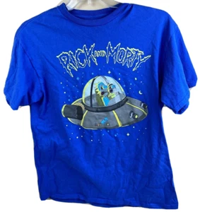 Rick and Morty T-Shirt Adult L Blue Short Sleeve - Office-CL22 - Picture 1 of 6