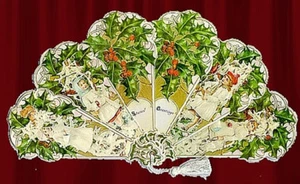 VICTORIAN HOLLY GIRLS greeting card fan!!! - Picture 1 of 1