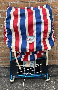 Vintage Gerry Red White Blue Backpack  Anodized Frame 1970s  Deadstock Tags P200 - Picture 1 of 23