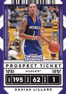 Damian Lillard 2020-21 Panini Contenders Draft Picks #40 - Imagen 1 de 2