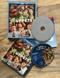 DISNEY THE MUPPETS BLU-RAY DVD 2 DISC COMBO PACK MOVIE JASON SEGEL AMY ADAMS - Picture 1 of 1