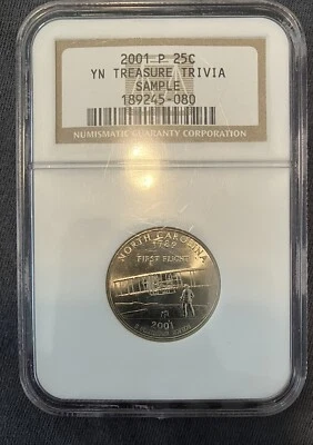 NGC YN Treasure Trivia Sample - 2001P North Carolina - Image 1 of 2