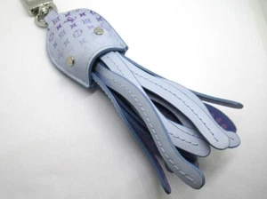 Auth LOUIS VUITTON Bag Charm - LV Octopus M01927 Light Blue Purple Silver Japan - Picture 1 of 9